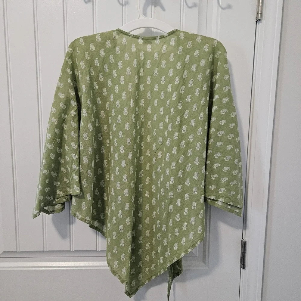 CRAFT RESOURCE CENTER (CRC)‎ Petite Paisley Wrap Organic Cotton Size S/M Green